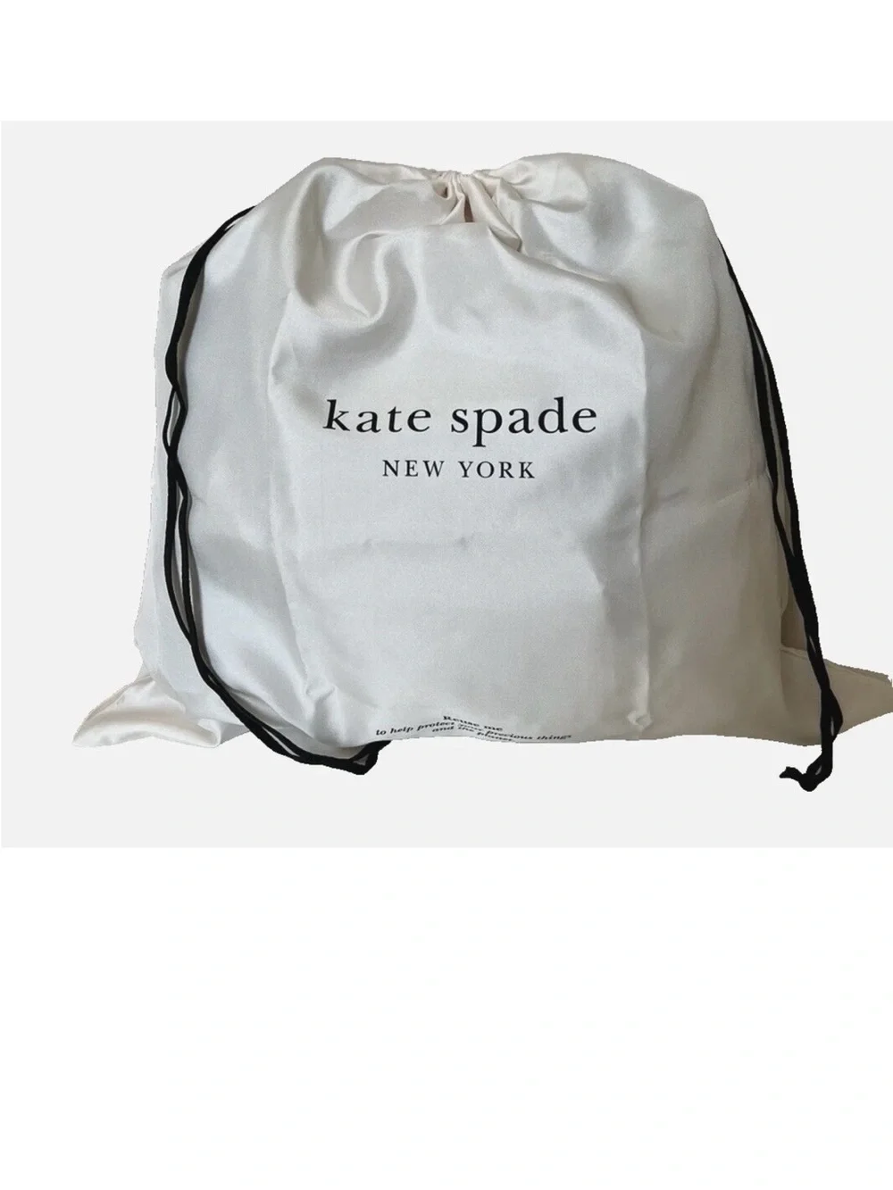 Kate Spade New York Cream Dust Bag for Medium/Large Handbags ♠️